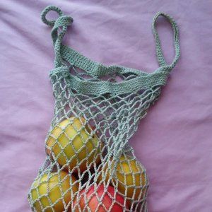 Blue Handmade Net Bag